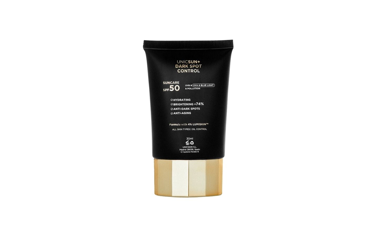 UNICSUN+ DARK SPOT CONTROL SUNCARE & TREATMENT TINTED CREAM (Natural Glow)