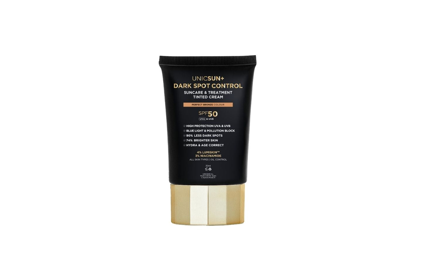 UNICSUN+ DARK SPOT CONTROL SUNCARE & TREATMENT TINTED CREAM