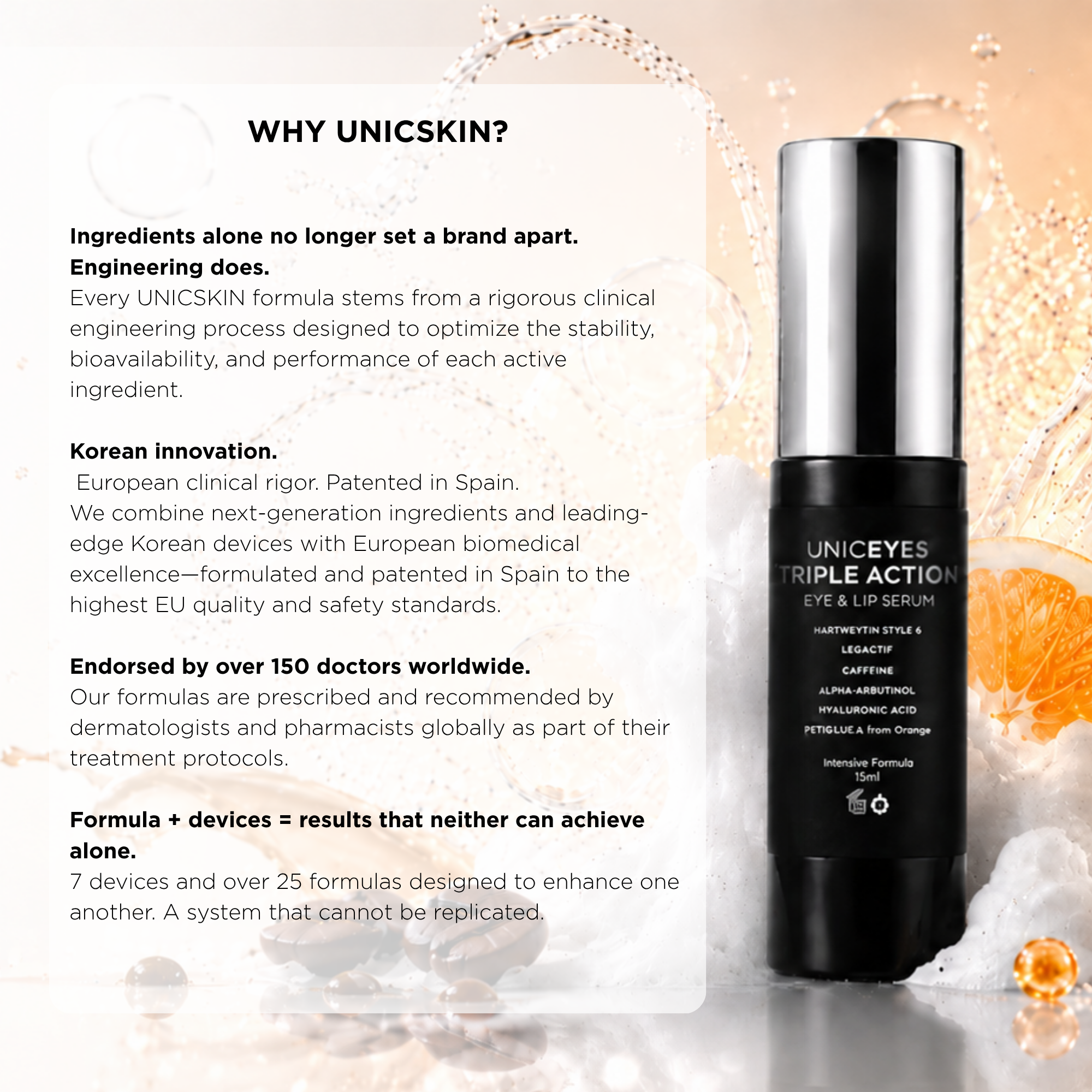 UNICEYES TRIPLE ACTION  EYE & LIP SERUM
